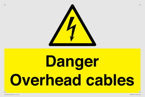 danger overhead cables